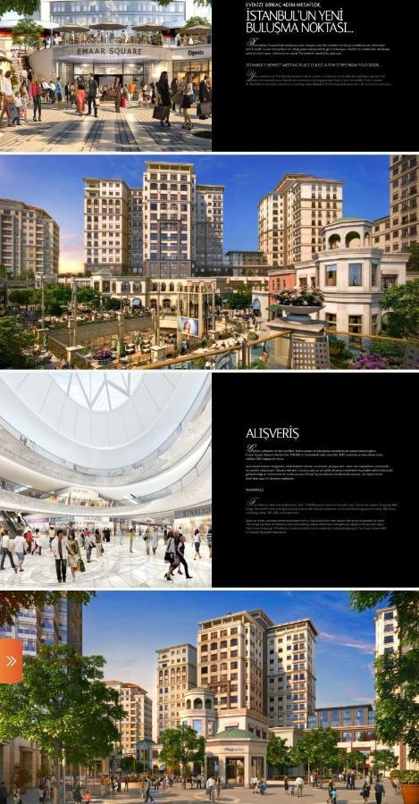 Serviced Luxurious 3+1 In Address Emaar Square Isztambul Kültér fotó